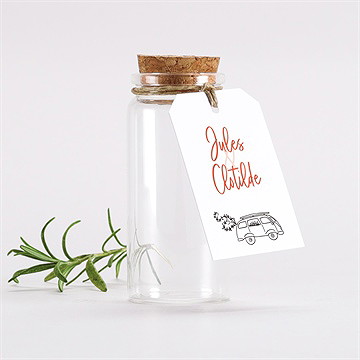 Mignonette mariage douceur champetre étiquette