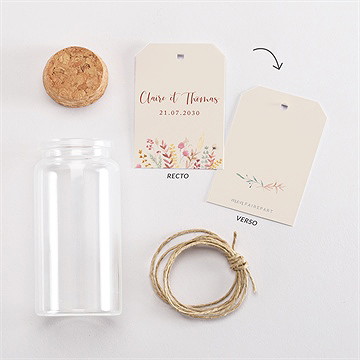 Mignonette mariage élégance champêtre étiquette - Vue d'ensemble