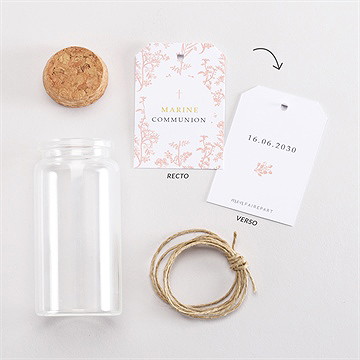 Mignonette communion gravures végétales étiquette - Vue d'ensemble