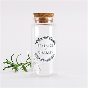 Mignonette mariage avec programme sticker