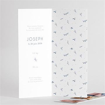 Faire-part naissance petite folie photomaton - Détail de l'intérieur