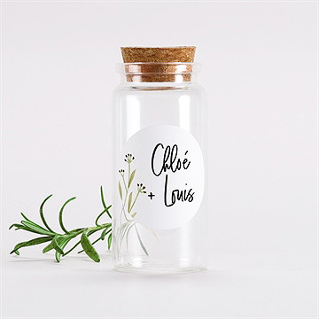 Mignonette mariage art champêtre sticker