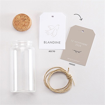 Mignonette communion le sacrement étiquette - Vue d'ensemble