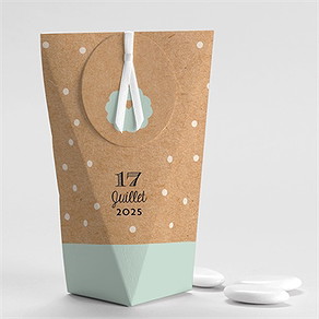 Boîte de dragées mariage petite cocotte étui