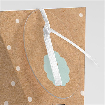 Boîte de dragées mariage petite cocotte étui - Détail de la boîte