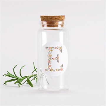 Mignonette communion signature florale sticker