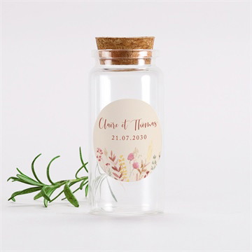 Mignonette mariage élégance champêtre sticker