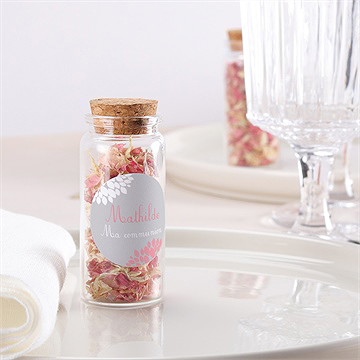 Mignonette communion colombe et fleurs sticker - Mise en situation
