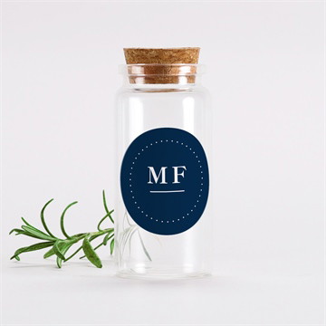 Mignonette mariage bleu romantique sticker