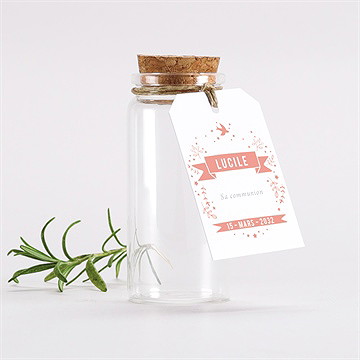 Mignonette communion lumière étiquette