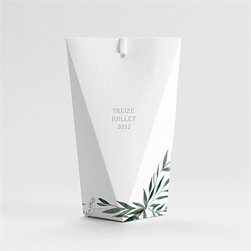 Boîte de dragées communion touche champêtre étui - Dos de la boîte