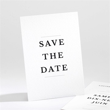Save the Date mariage date gravée étui
