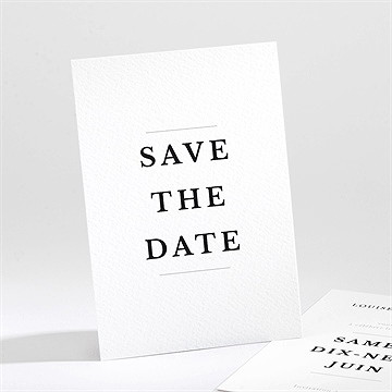 Save the Date mariage date gravée
