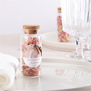 Mignonette communion cuivré végétal sticker - Mise en situation