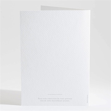 Livret de messe mariage date gravée - Dos du livret