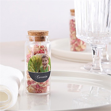 Mignonette communion mon ange bleu sticker - Mise en situation