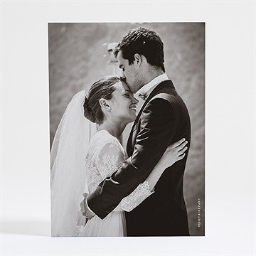 Remerciement mariage date gravée - Vue explicative