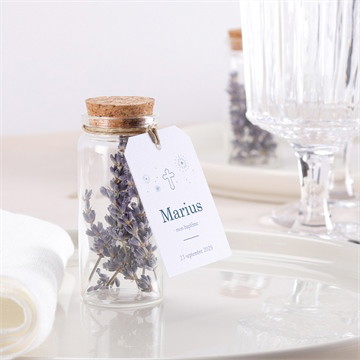 Mignonette baptême horizons étiquette