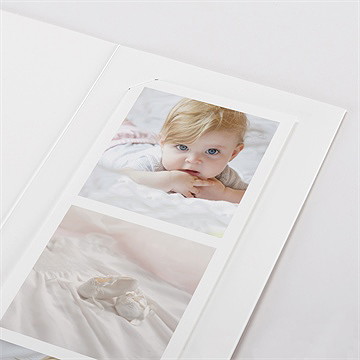 Faire-part de baptême l'envolée photomaton - Détail du faire-part