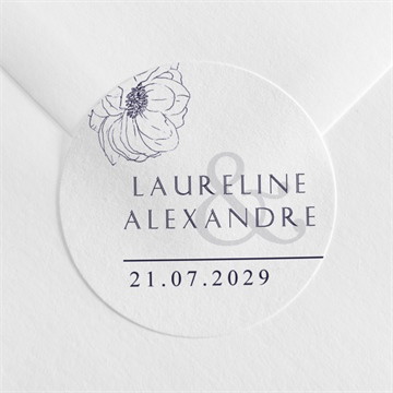 Sticker mariage chic et moderne