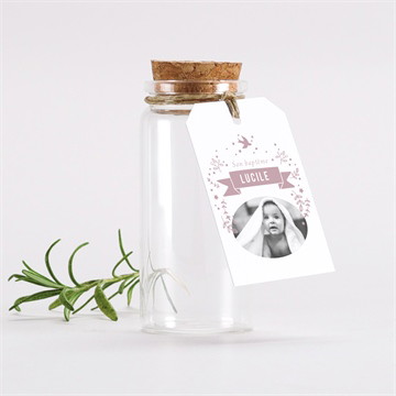 Mignonette baptême en beaux reliefs