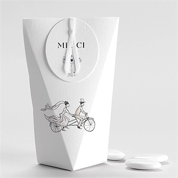 Boîte de dragées mariage au vent! étui