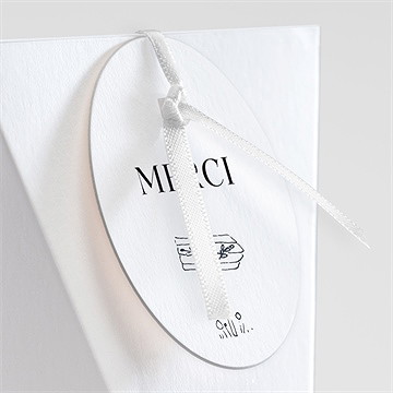 Boîte de dragées mariage au vent! étui - Détail de la boîte