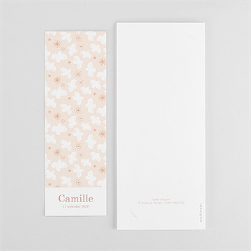 Faire-part communion toujours plus haut photomaton - Dos du faire-part