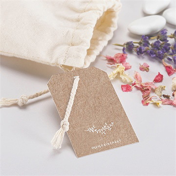 Pochon mariage  kraft en folie - Mise en situation