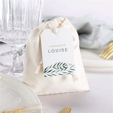 Pochon communion touche champêtre - Mise en situation