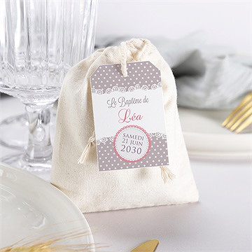 Pochon baptême rondeur et douceur ! - Mise en situation