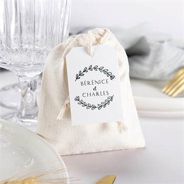 Pochon mariage  avec programme - Mise en situation