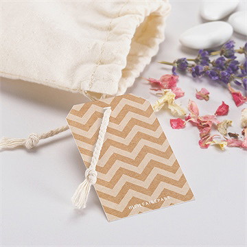 Pochon baptême farandole de kraft - Mise en situation