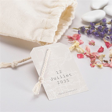 Pochon mariage  notre passeport - Mise en situation