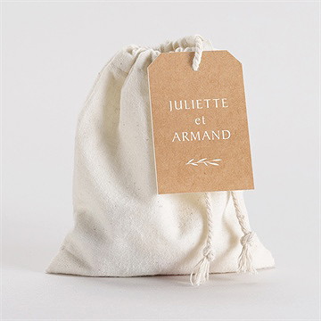 Pochon mariage  bohème écolo