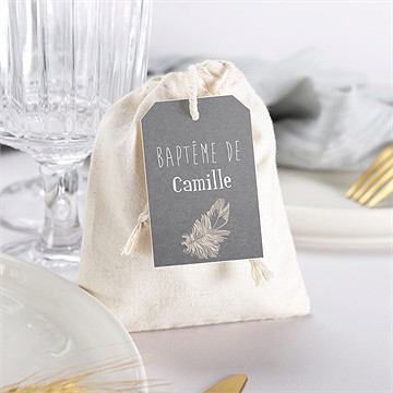 Pochon baptême en symboles - Mise en situation