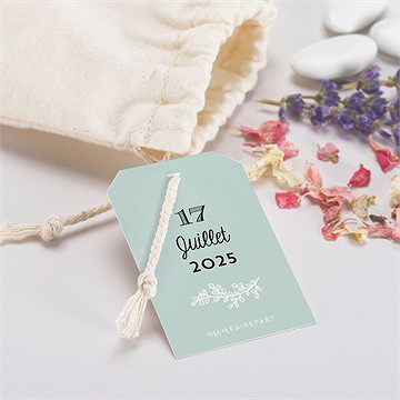 Pochon mariage  petite cocotte - Mise en situation