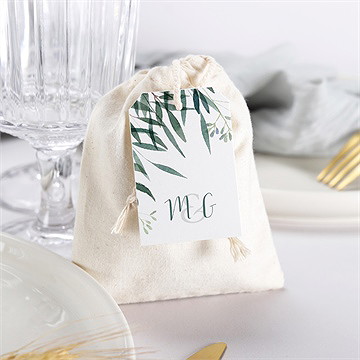 Pochon mariage  douceur du pinceau - Mise en situation