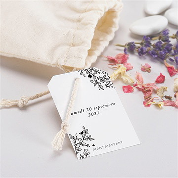 Pochon mariage  champetre van life - Mise en situation