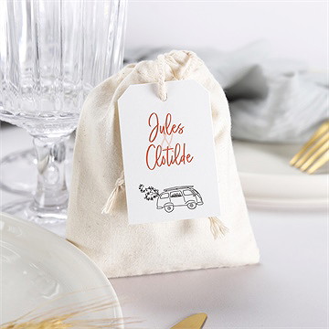 Pochon mariage  champetre van life - Mise en situation