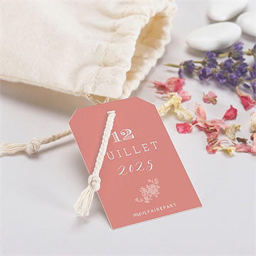 Pochon mariage  retro original - Mise en situation