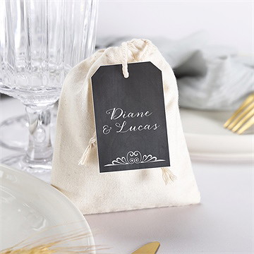 Pochon mariage  retro original - Mise en situation