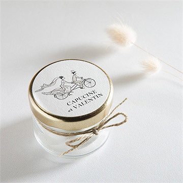 Sticker mariage vélo au vent ! - Mise en situation