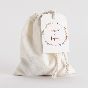 Pochon mariage  terre de feu pochette