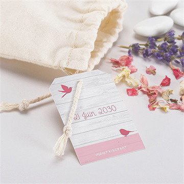 Pochon baptême jolie composition - Mise en situation