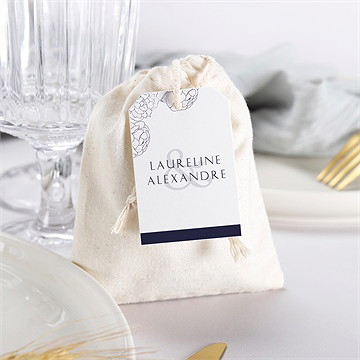 Pochon mariage  chic et moderne - Mise en situation