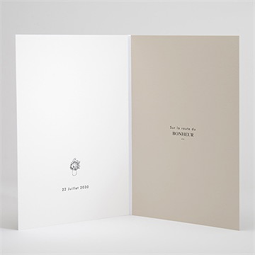 Livret de messe mariage vélo au vent ! - Intérieur du livret