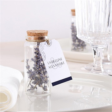 Mignonette mariage chic et moderne étiquette - Mise en situation