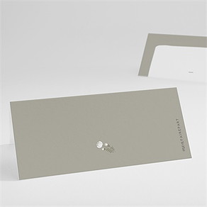 Marque-place communion signature florale
