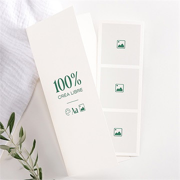 Faire-part naissance vierge 100% photomaton